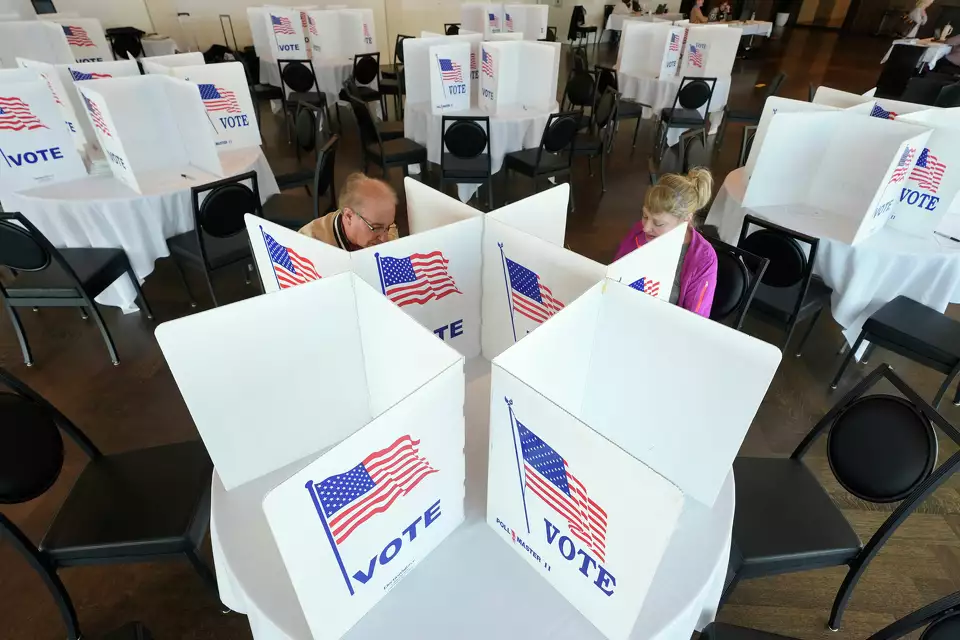 Voting booth partitions and tables